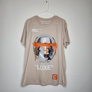 RGSTR Cash is King "LUXE" graphic Shirt Size L